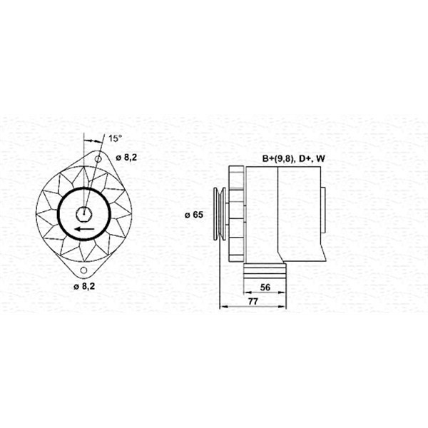 Слика на Генератор MAGNETI MARELLI 943356701010