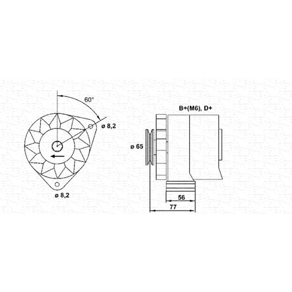 Слика на Генератор MAGNETI MARELLI 943356703010