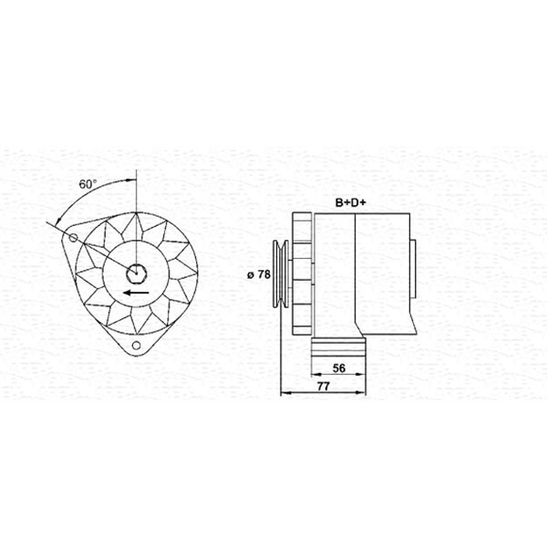 Слика на Генератор MAGNETI MARELLI 943356725010