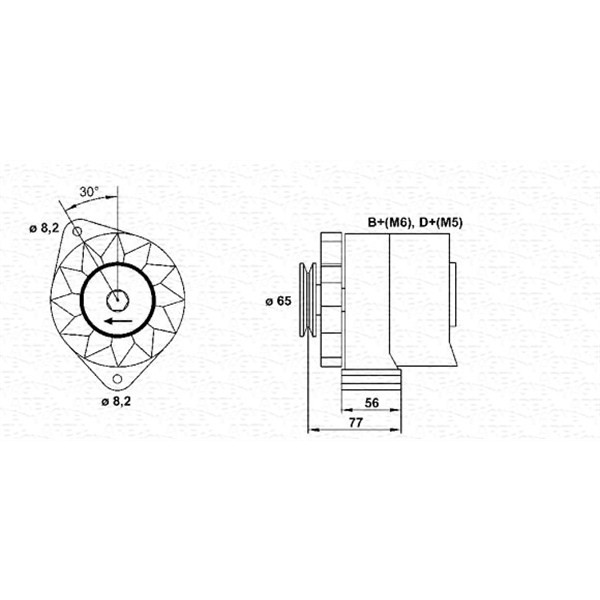 Слика на Генератор MAGNETI MARELLI 943356728010