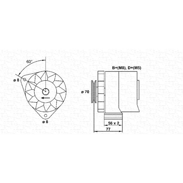 Слика на Генератор MAGNETI MARELLI 943356749010