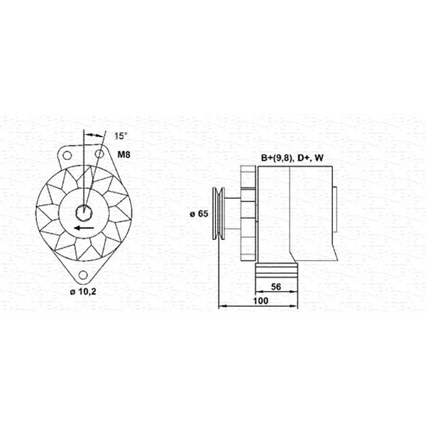 Слика на Генератор MAGNETI MARELLI 943356814010