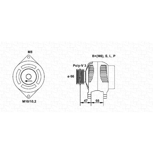 Слика на Генератор MAGNETI MARELLI 943356935010