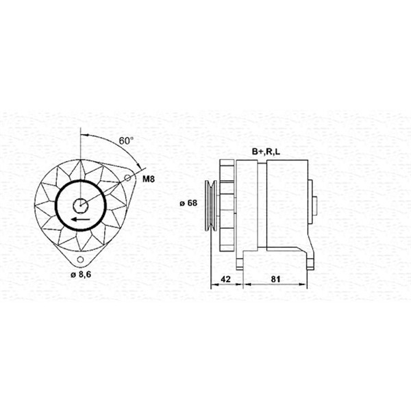 Слика на Генератор MAGNETI MARELLI 943356940010