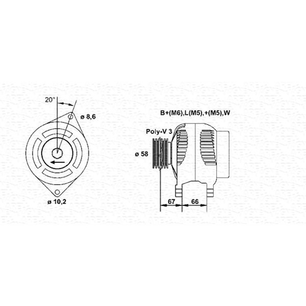 Слика на Генератор MAGNETI MARELLI 943356959010