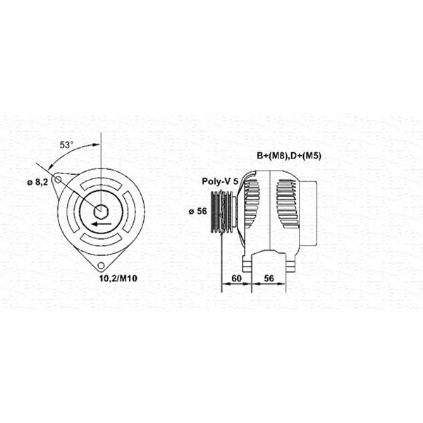 Слика на Генератор MAGNETI MARELLI 943356966010