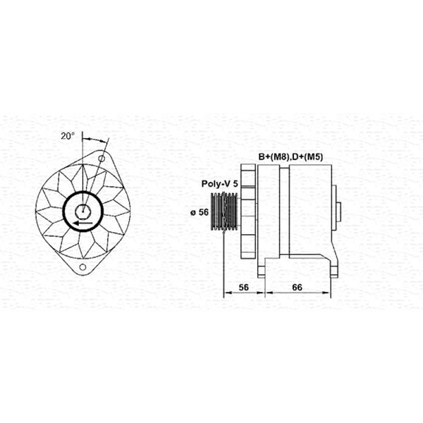 Слика на Генератор MAGNETI MARELLI 943356967010