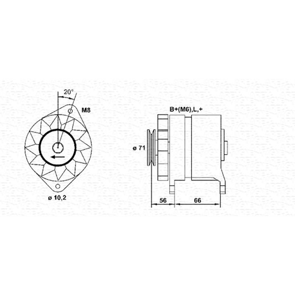 Слика на Генератор MAGNETI MARELLI 943356971010