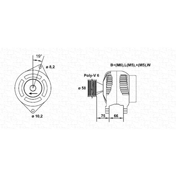 Слика на Генератор MAGNETI MARELLI 943356996010