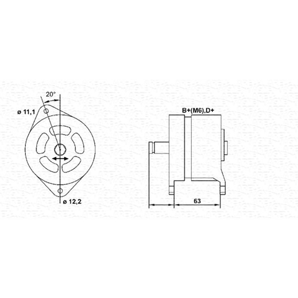 Слика на Генератор MAGNETI MARELLI 943357772010