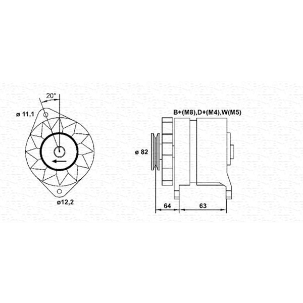 Слика на Генератор MAGNETI MARELLI 943357801010