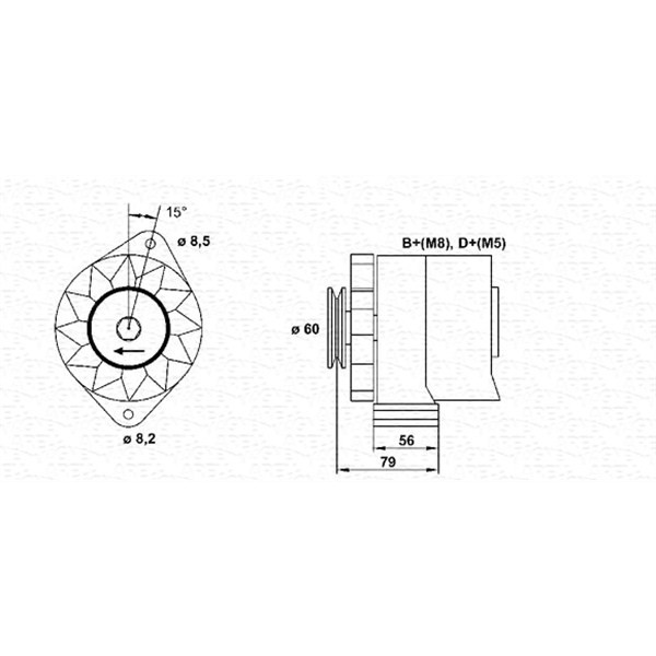 Слика на Генератор MAGNETI MARELLI 944356679010