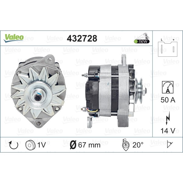 Слика на Генератор VALEO NEW ORIGINAL PART 432728