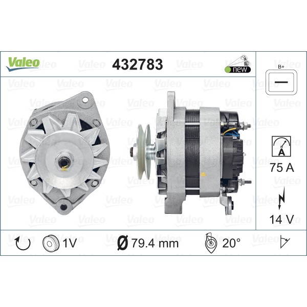 Слика на Генератор VALEO NEW ORIGINAL PART 432783