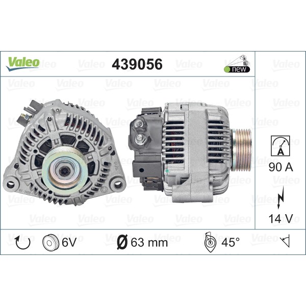 Слика на Генератор VALEO NEW ORIGINAL PART 439056