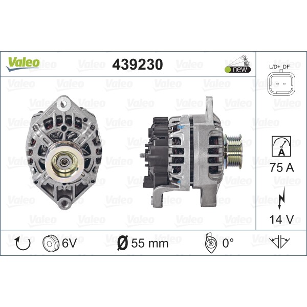 Слика на Генератор VALEO NEW ORIGINAL PART 439230