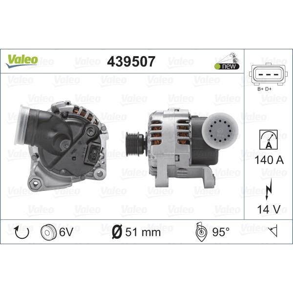 Слика на Генератор VALEO NEW ORIGINAL PART 439507