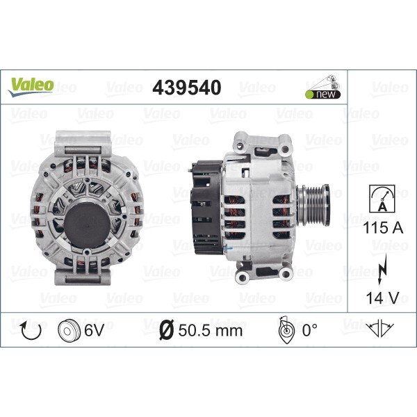 Слика на Генератор VALEO NEW ORIGINAL PART 439540