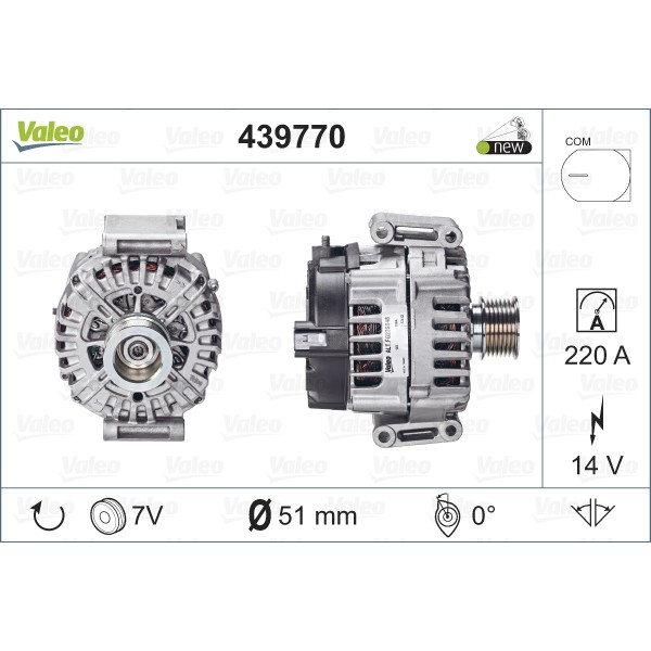 Слика на Генератор VALEO NEW ORIGINAL PART 439770