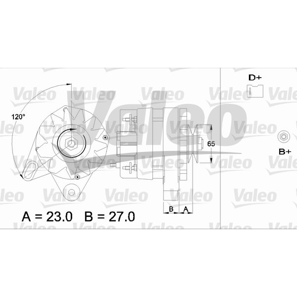 Слика на Генератор VALEO REMANUFACTURED PREMIUM 433387