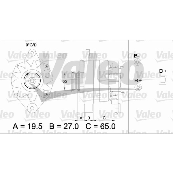 Слика на Генератор VALEO REMANUFACTURED PREMIUM 433444