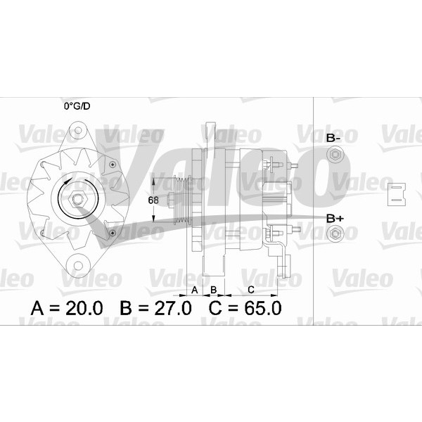 Слика на Генератор VALEO REMANUFACTURED PREMIUM 433445