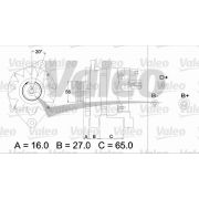 Слика 1 $на Генератор VALEO REMANUFACTURED PREMIUM 433468