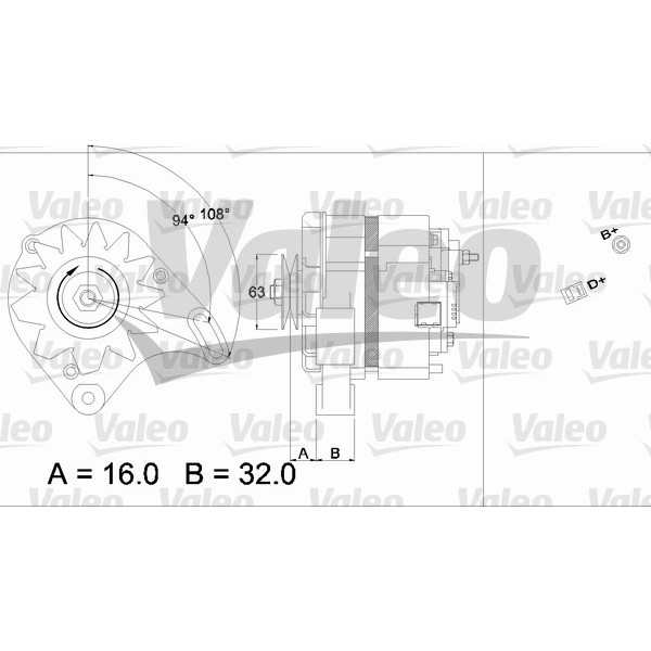 Слика на Генератор VALEO REMANUFACTURED PREMIUM 436230