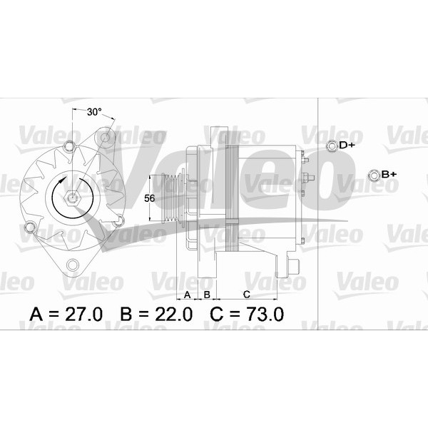 Слика на Генератор VALEO REMANUFACTURED PREMIUM 436242