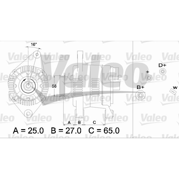 Слика на Генератор VALEO REMANUFACTURED PREMIUM 436277