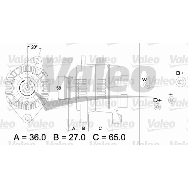 Слика на Генератор VALEO REMANUFACTURED PREMIUM 436284