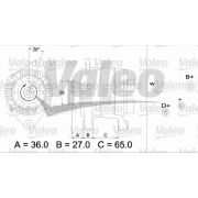 Слика 1 $на Генератор VALEO REMANUFACTURED PREMIUM 436284