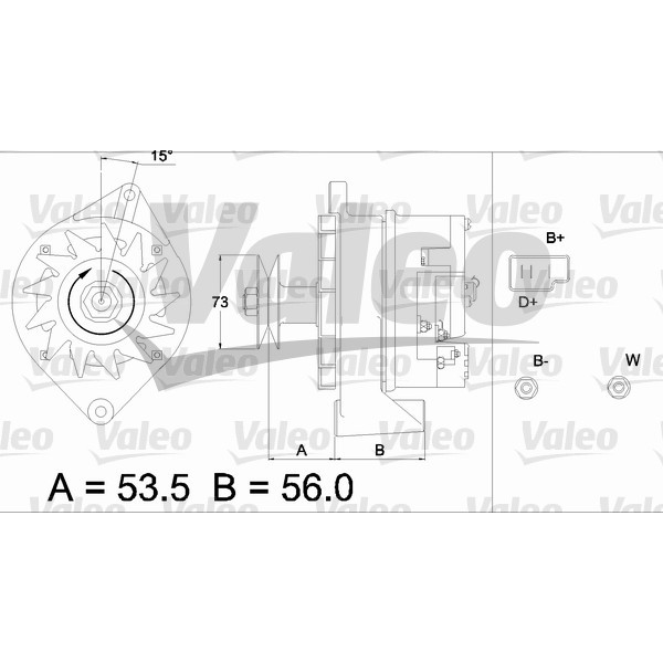 Слика на Генератор VALEO REMANUFACTURED PREMIUM 436293