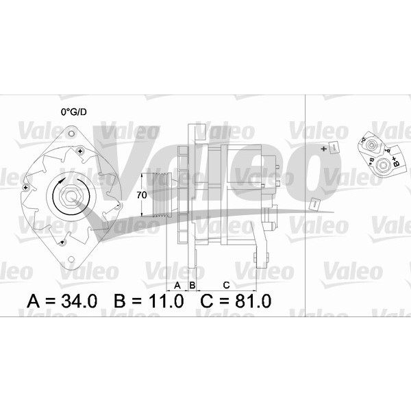 Слика на Генератор VALEO REMANUFACTURED PREMIUM 436302