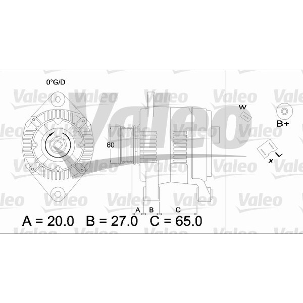 Слика на Генератор VALEO REMANUFACTURED PREMIUM 436382