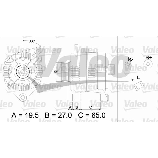 Слика на Генератор VALEO REMANUFACTURED PREMIUM 436384