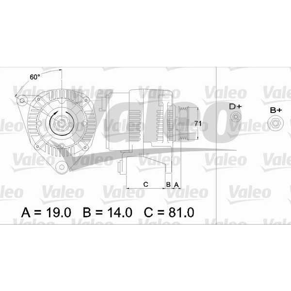 Слика на Генератор VALEO REMANUFACTURED PREMIUM 436386