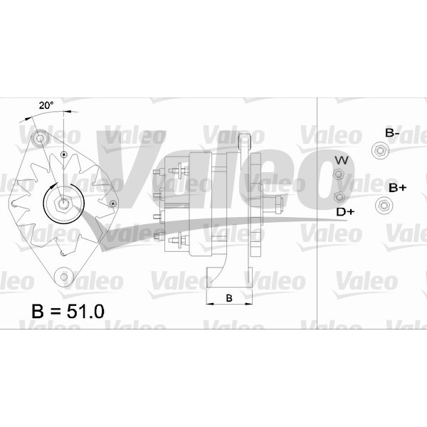 Слика на Генератор VALEO REMANUFACTURED PREMIUM 436439