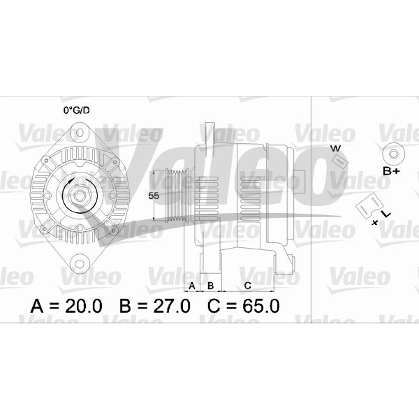 Слика на Генератор VALEO REMANUFACTURED PREMIUM 436463