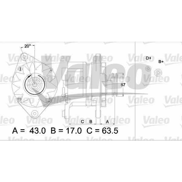 Слика на Генератор VALEO REMANUFACTURED PREMIUM 436587