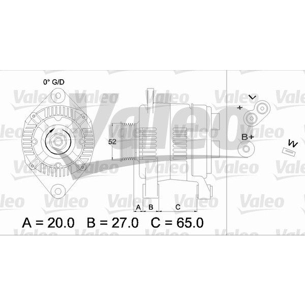 Слика на Генератор VALEO REMANUFACTURED PREMIUM 436617