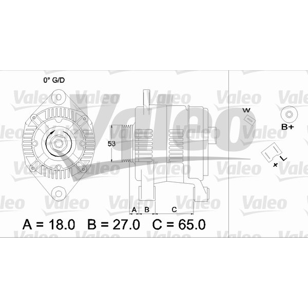 Слика на Генератор VALEO REMANUFACTURED PREMIUM 436656