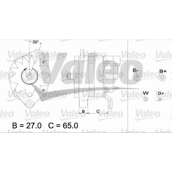 Слика на Генератор VALEO REMANUFACTURED PREMIUM 436663