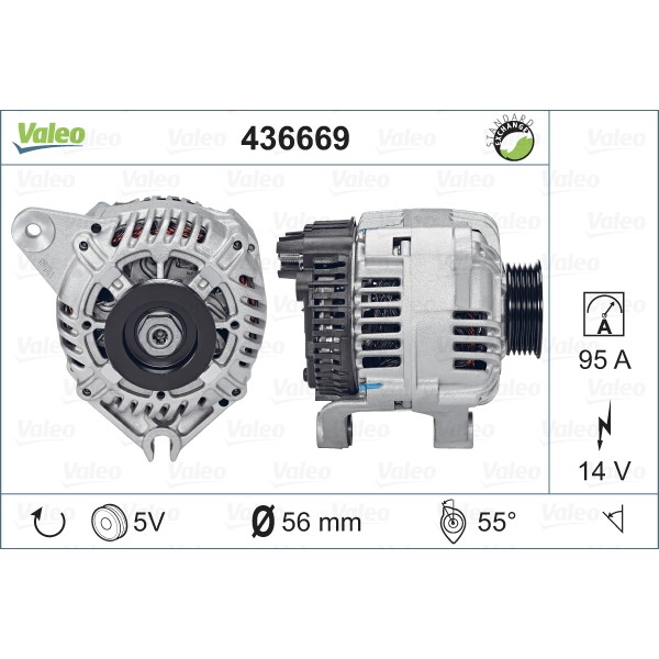 Слика на Генератор VALEO REMANUFACTURED PREMIUM 436669