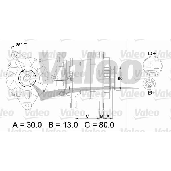 Слика на Генератор VALEO REMANUFACTURED PREMIUM 436724