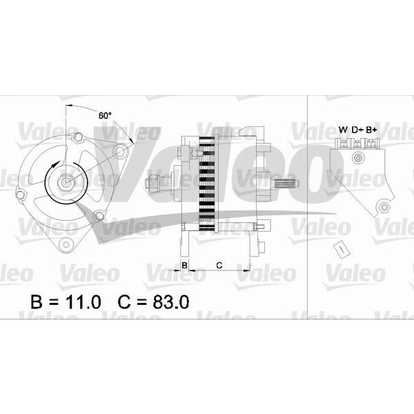 Слика на Генератор VALEO REMANUFACTURED PREMIUM 436755