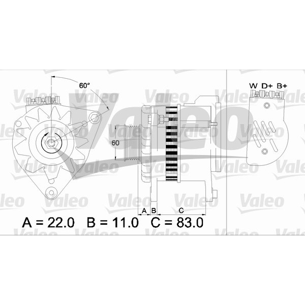 Слика на Генератор VALEO REMANUFACTURED PREMIUM 437051