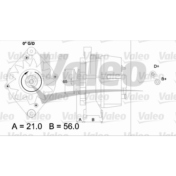 Слика на Генератор VALEO REMANUFACTURED PREMIUM 437110