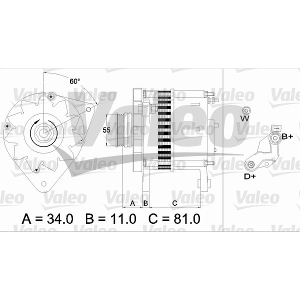 Слика на Генератор VALEO REMANUFACTURED PREMIUM 437111