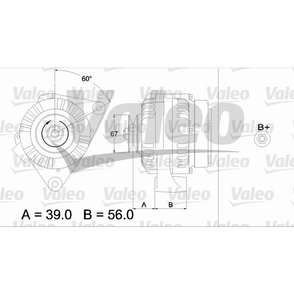 Слика на Генератор VALEO REMANUFACTURED PREMIUM 437191